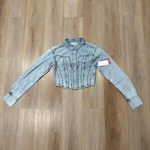 Good american dolly denim corset